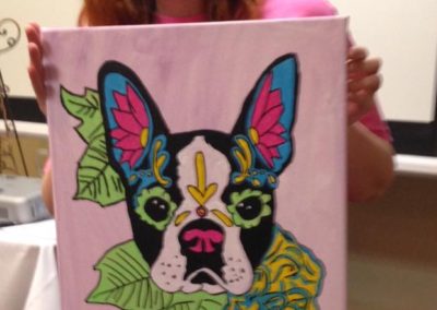 Paws & Paint with Tickled Pink Designs 2016